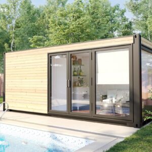 20 ft Container Sauna Home