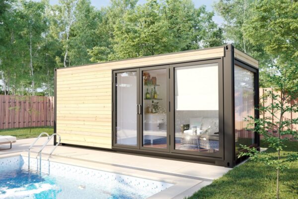 20 ft Container Sauna Home